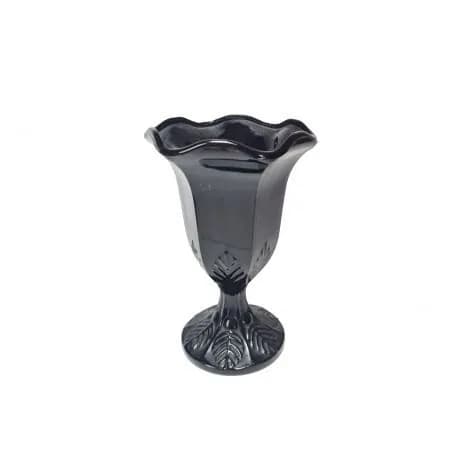 Кубок для вина с рельефным краем Fidenza винтажный, фарфор, 15,5 x 9,5 см, Италия, 1960-70 гг.