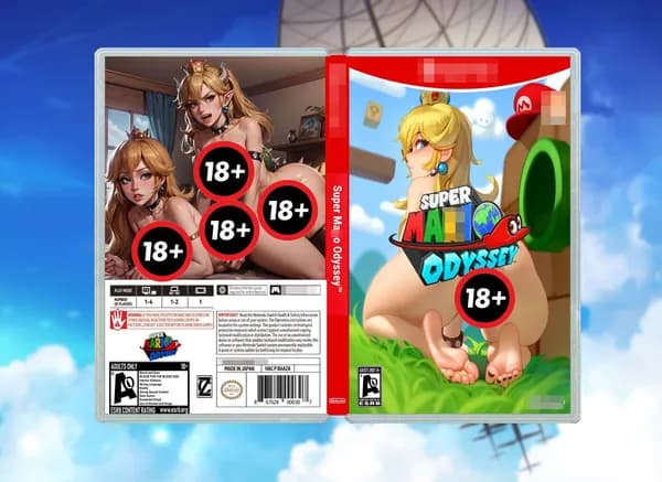 Super Mario Odyssey / Кастомная Обложка на Nintendo Switch