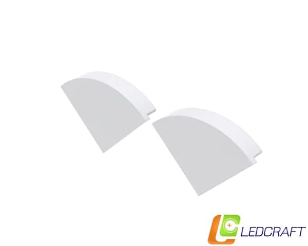 Заглушки 2 шт для профиля LC-LPU3030M40 пластиковые серые