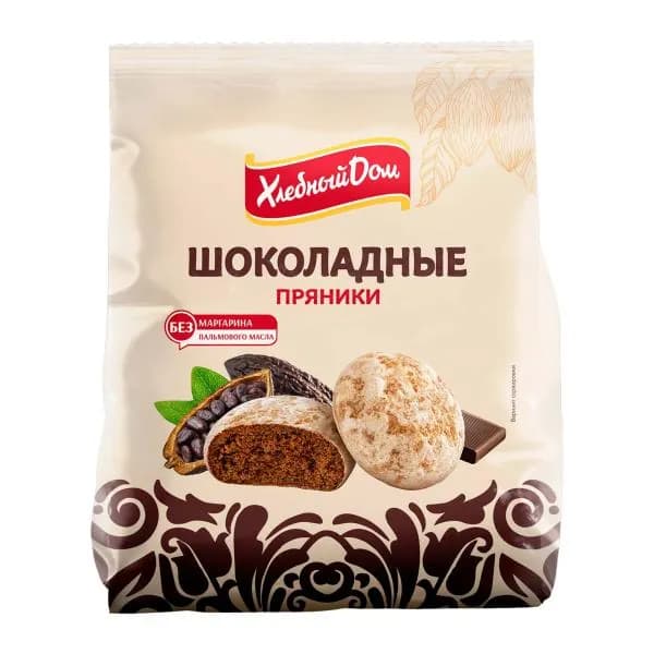 Пряники шоколадные Хлебный дом 300г