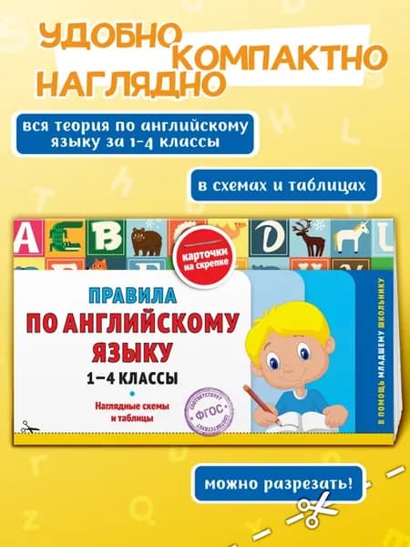 Правила по английскому языку 1-4 классы