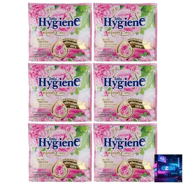 Hygiene Тайский парфюмированный кондиционер для белья Рассветный поцелуй, набор 6 шт по 20 мл