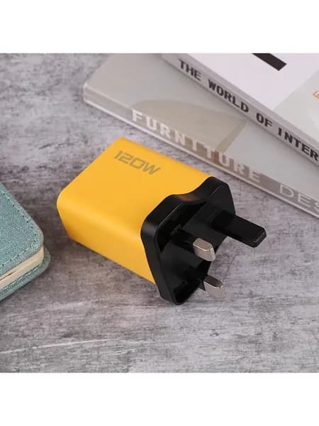 120 Вт dual PD + Dual USB зарядное устройство