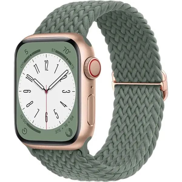 Плетеный ремешок-петля для Apple watch Ultra 49 мм 44 мм 45 мм 42 мм 41 мм, нейлоновый эластичный ремень для iWatch серии 9 8 7 6 5 4 se 3