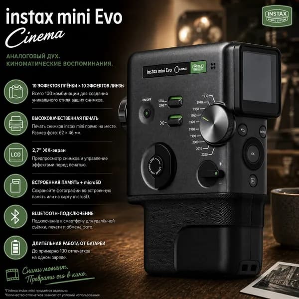 Instax Mini Evo Cinema фотокамера