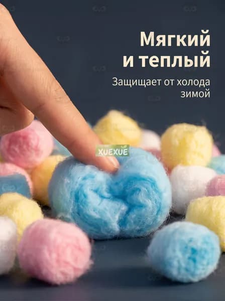 Утеплитель для клетки грызунов - гипоаллергенный хлопок, зимний обогрев, искусственный мех150 шт.