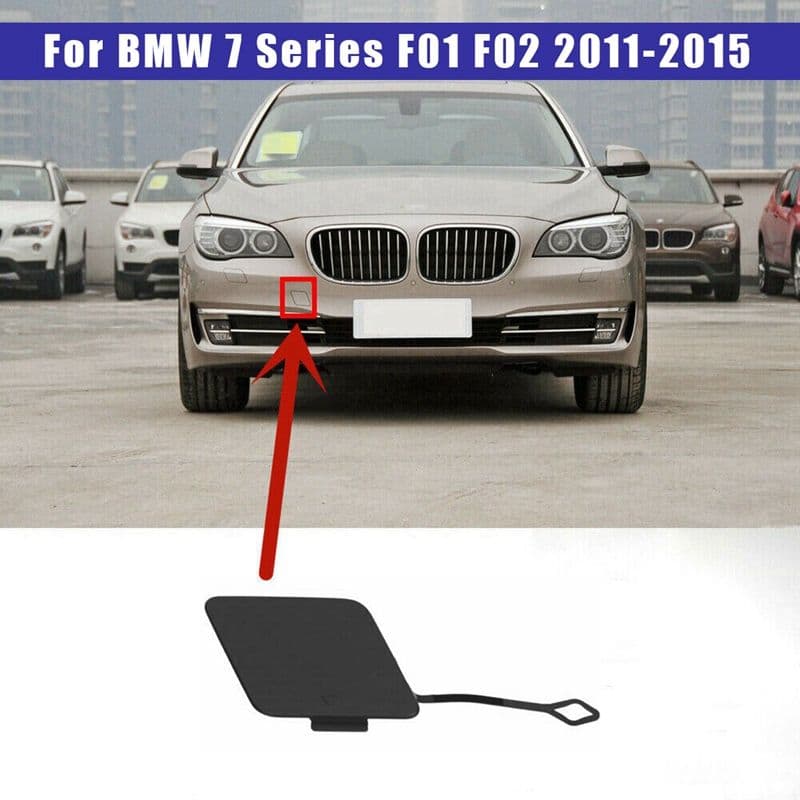 Крышка для отверстия буксировочного крюка спереди, для BMW 7 Series F01/F02 2011-2015, артикул "51117335048".