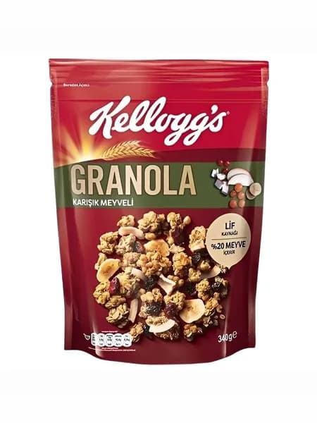 Гранола из смешанных фруктов Kellogg's 340 гр - Mixed Fruit Granola 340g