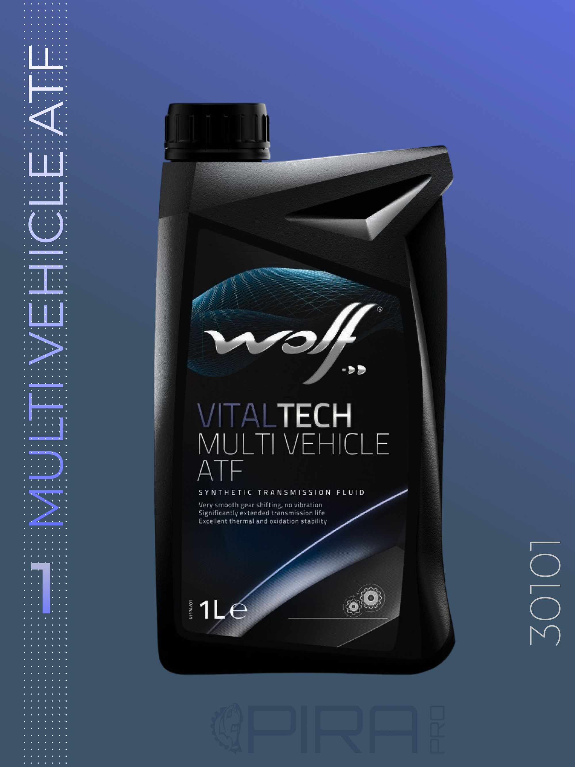Масло трансмиссионное VITALTECH MULTI VEHICLE ATF (цвет: красный) 1 л (8305603)