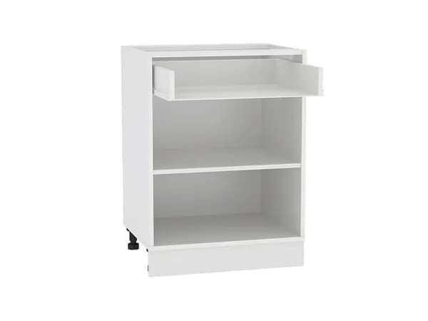 Каркас нижнего шкафа с одним ящиком Н 601М, 816*600*462 (В*Ш*Г) мм, цвет Белый