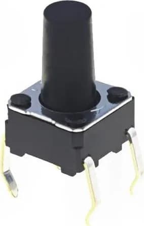 OMRON B3F-1070 Микропереключатель, 1, SPST-NO, 0,05A/24VDC, THT, 1шт