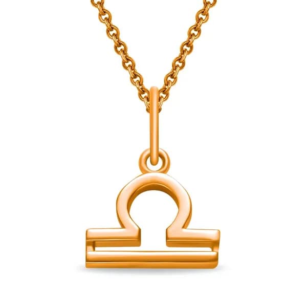 Подвеска на шею Весы из красного золота 585 пробы 585GOLD
