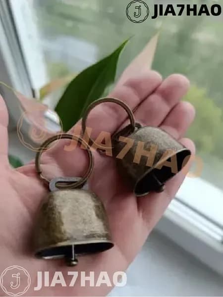 Набор колокольчиков в ретро стиле 2 шт, громкий звон, для магазина, дома, праздника, прочные