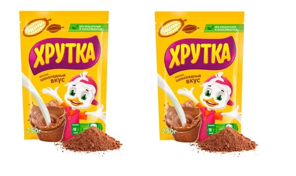 Какао-напиток быстрорастворимый "Хрутка" 250 г 2 шт