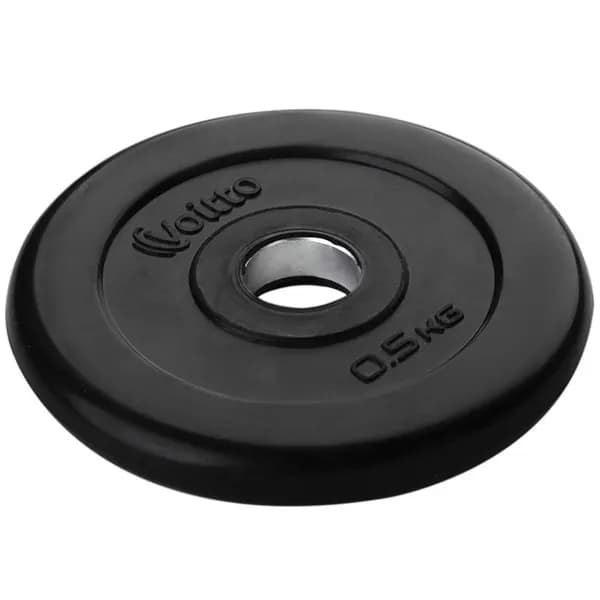 Диск обрезиненный Voitto V-307 0,5 кг, черный (d31)