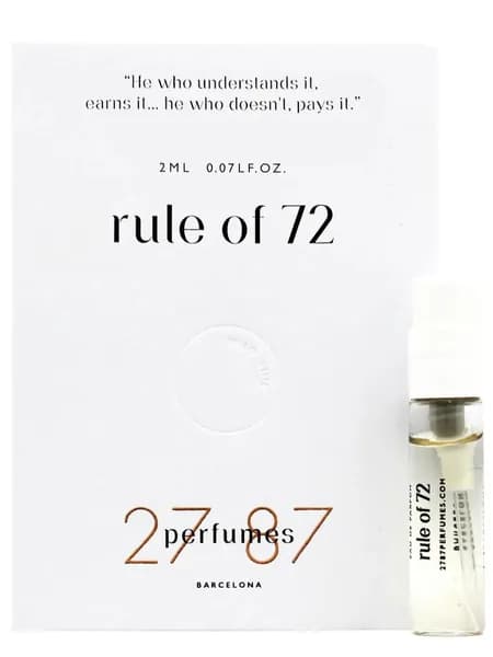 27 87 Rule of 72 - 2 мл, парфюмерная вода Унисекс (фирменный пробник)