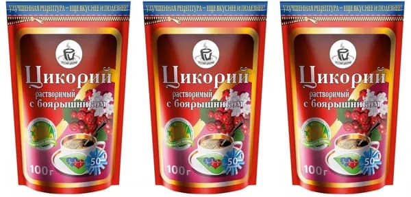 Русский цикорий Цикорий С боярышником, растворимый, 100 г, 3 уп