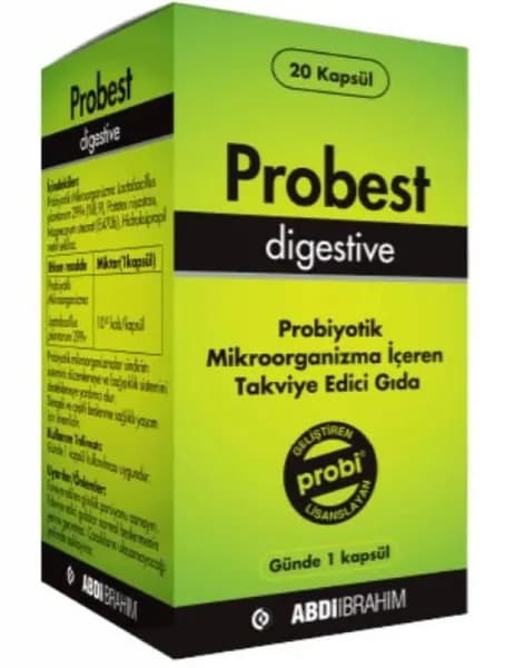 Пробиотик для пищеварения Probest, 20 капсул, обогащающая пища