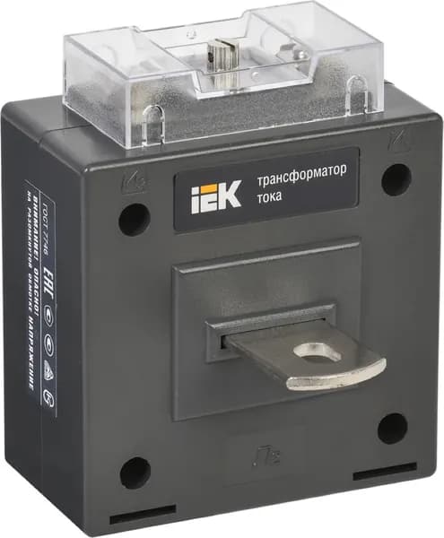 Трансформатор тока IEK / ИЭК ТТИ-А с первичной обмоткой, самозатухающий пластик, черный, 40/5А 5ВА, класс точности 0.5, ITT10-2-05-0040 / электрооборудование