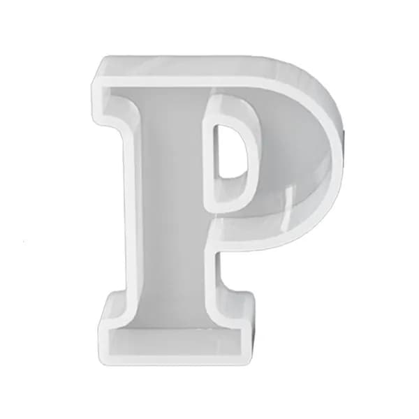 Силиконовые формы для брелоков в виде букв, - P