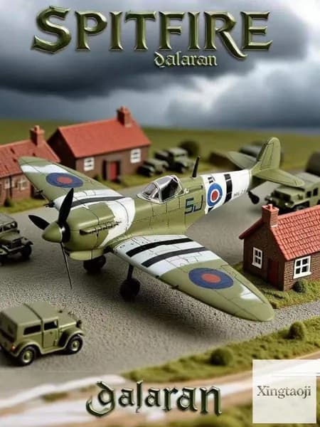 Модель самолета сборная Spitfire (Спитфайр) 1/48 британская военная техника,без клея,пластиковая,подарок ребенку,хобби - Dalaran