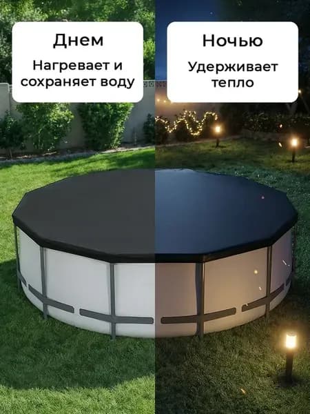 Тент для каркасного бассейна и с надувным бортом 366 см