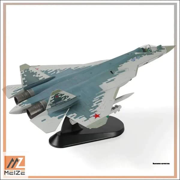 1 / 72 SU-57 Модель самолета с дисплейным стендом Военный стелс SU57 Plane Model Collection Подарок для взрослых