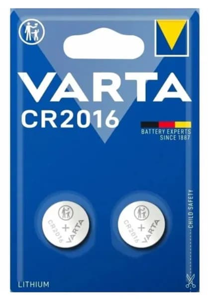 Батарейка VARTA Lithium CR2016, 2 штуки (2 штуки в блистере BL2)