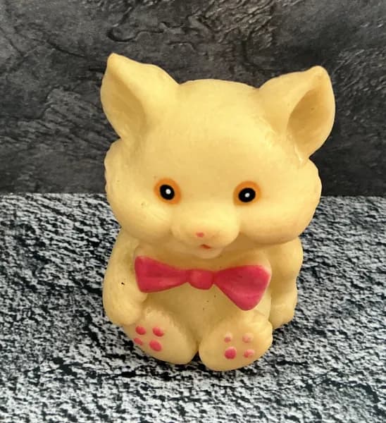 Винтажная резиновая игрушка СССР - Котенок #80