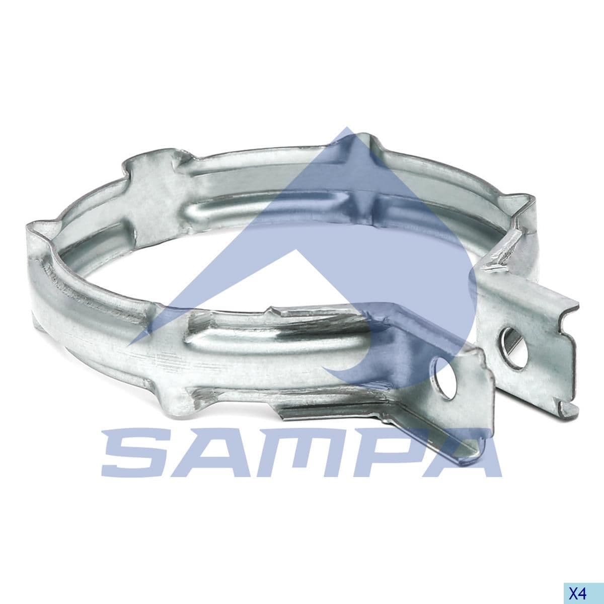 Хомут глушителя o127 рифленый Volvo 031.148 SAMPA