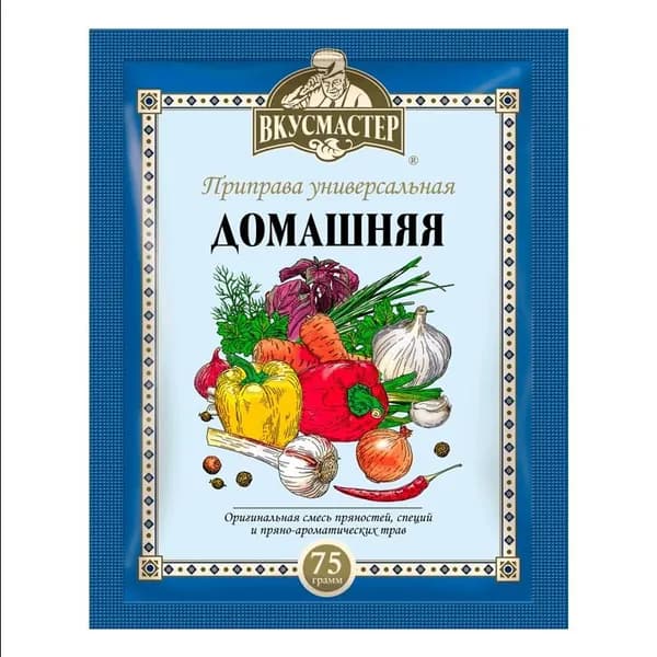 Приправа Вкусмастер Домашняя универсальная 75 г - 1 шт, вегета (vegeta), подравка