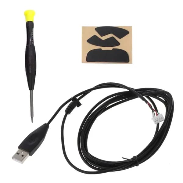 G300 G300S резиновый кабель для мыши + наклейка ног отвертка
