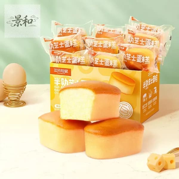 Сладкий и нежный, вкусный чизкейк 400 г (около 12 штук) Питательный завтрак для всей семьи, перекус в полночь, еже