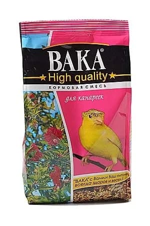 Вака Корм для птиц High Quality для канареек, 500 г