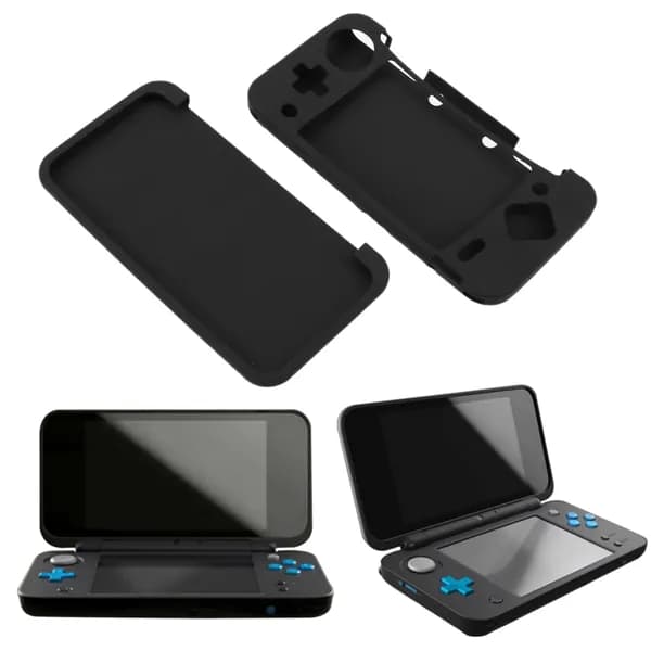 Силиконовый чехол для Nintendo 2DS XL и 2DS LL, чёрный, лёгкий