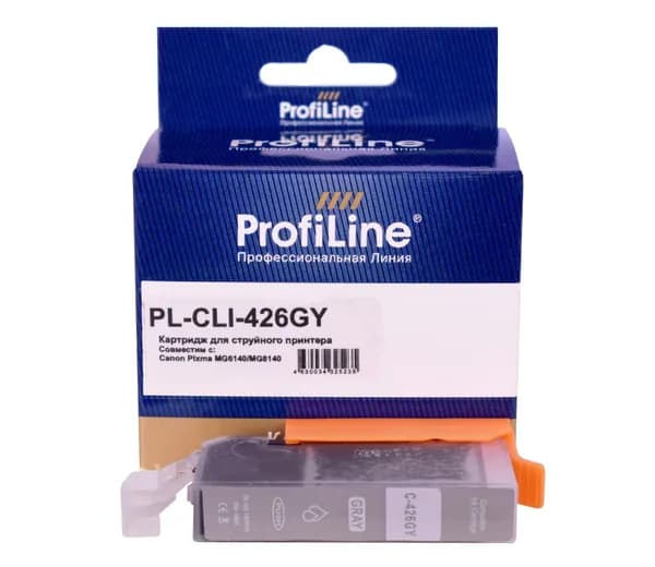 Картридж для струйного принтера CLI-426GY ProfiLine для Canon PIXMA MX714/MX884/MX894/iP4840/iP4940 и др., цвет серый