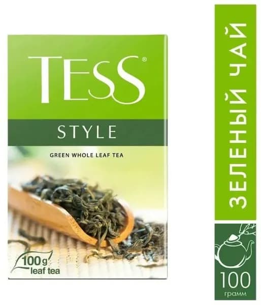 Чай Tess Style зеленый листовой 100 гр