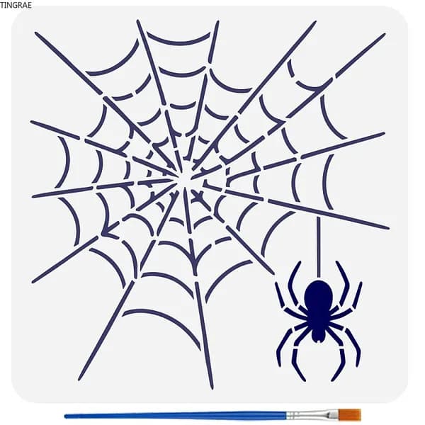 1 шт. трафареты для рисования, вырезанные из бумаги, фотоальбом Паутина 30x30 см