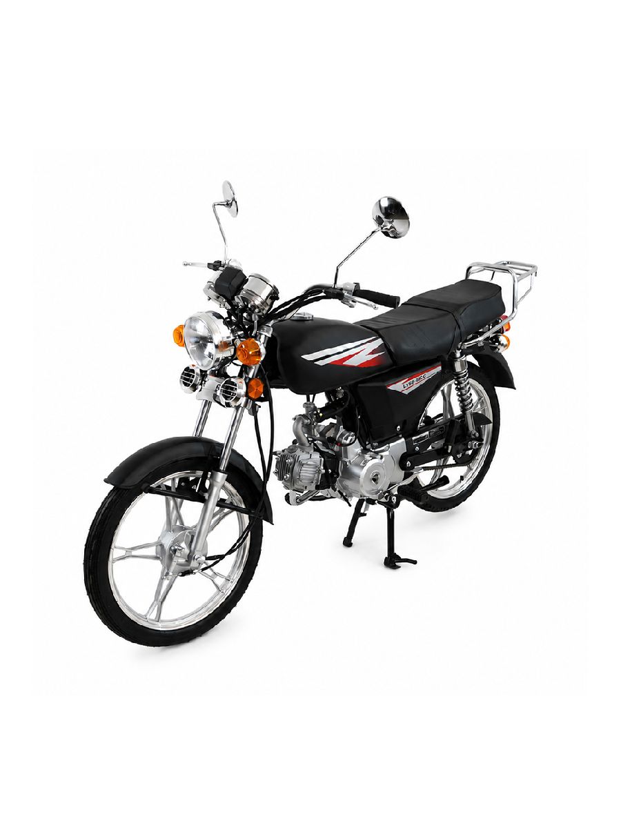 Мопед KT50 Alpha, Эконом (тюнинг), матовый черный