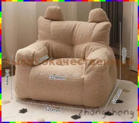 Прямой диван 52х52х48 см,коричневый, хаки