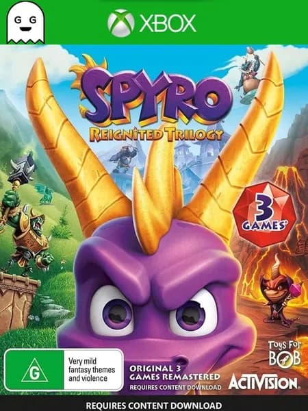 Игра Spyro Reignited Trilogy, цифровой ключ для Xbox One/Series X S, Английский язык