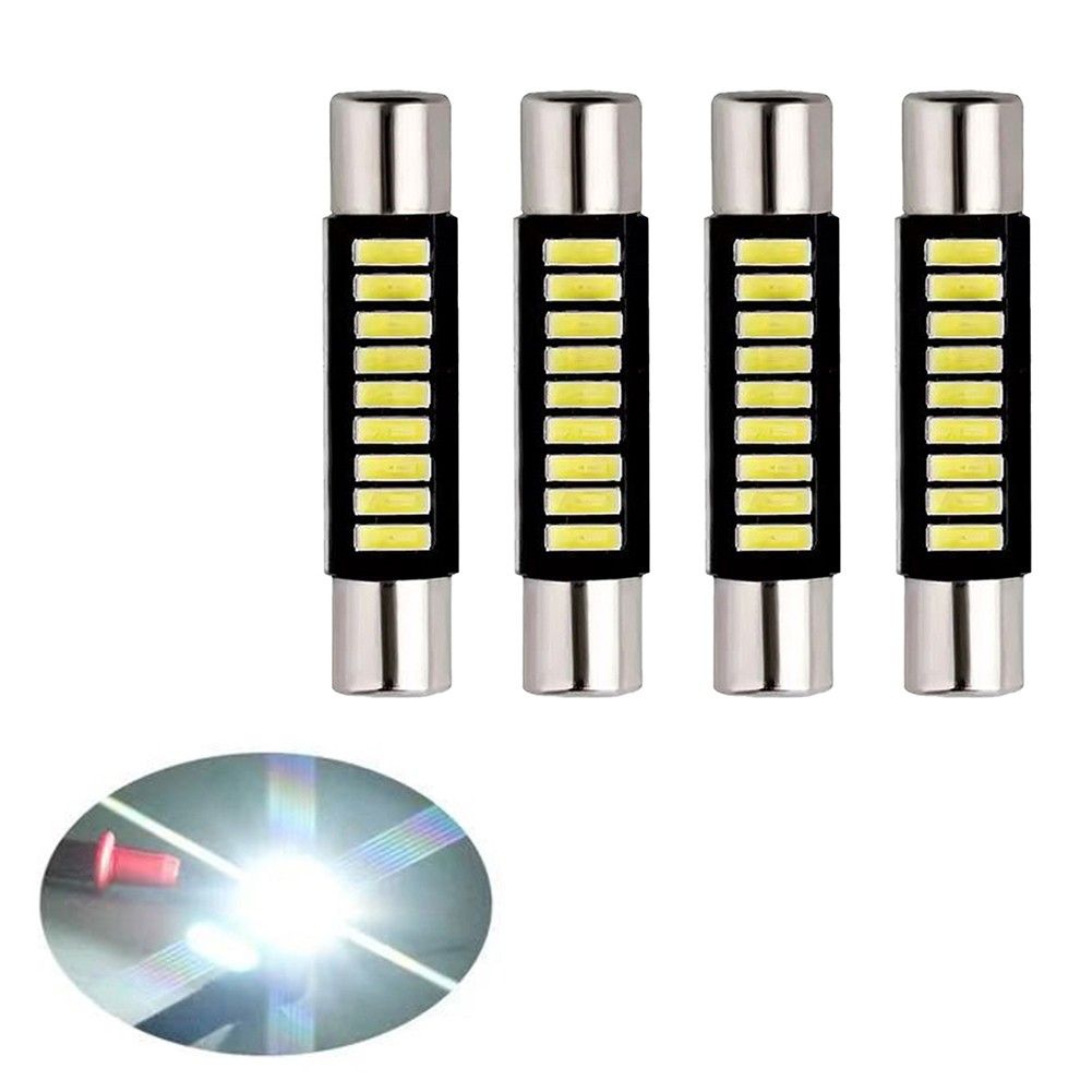 4x29mm LED Vanity Mirror Light 6000K Белый Абажур Лампы 6641 6614F для Dodge