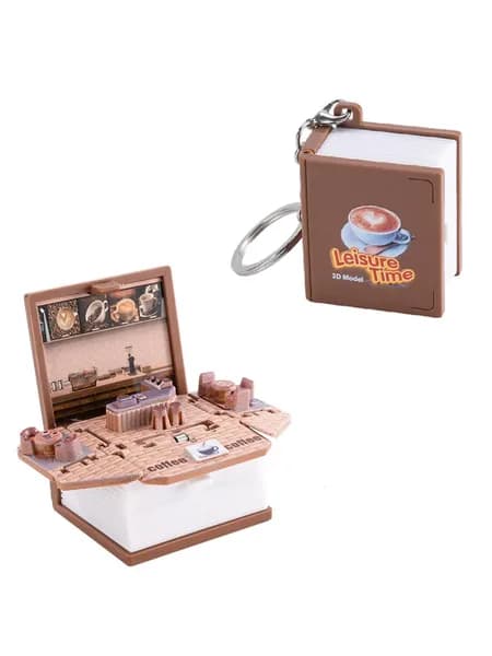 3D книга-ключница - мини-кофе