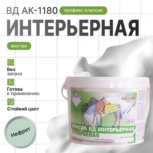 Краска интерьерная ПРОФИКС
