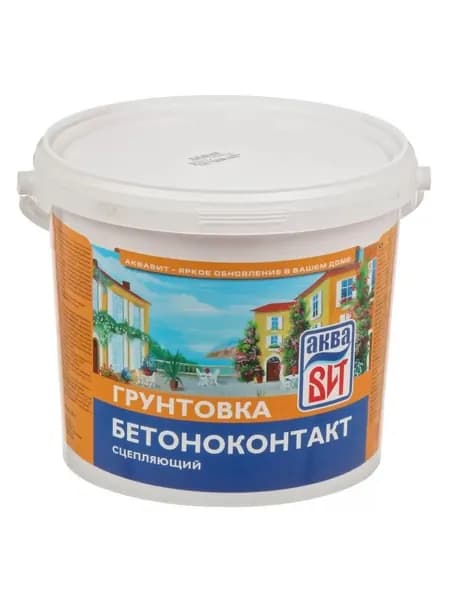 Грунтовка АкваВИТ Бетоноконтакт сцепляющая, для внутренних и наружных работ, 5 л