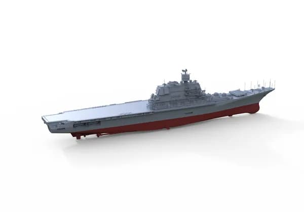 Военная модель, масштаб 1:1250 советский тяжёлый авианесущий крейсер Баку (проект 1143.4, полный корпус)