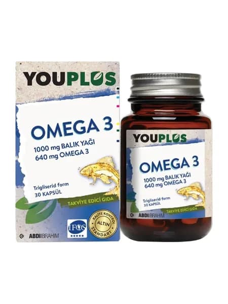 YouPlus Омега-3, 30 капсул