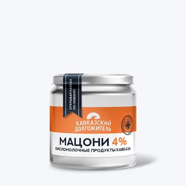 Мацони 4% 0,4 л, "Кавказский долгожитель"