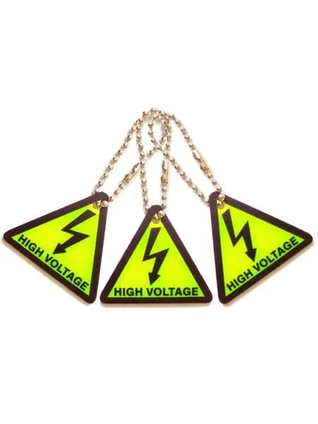 Светоотражатель подвеска "High Voltage" набор 3 штуки