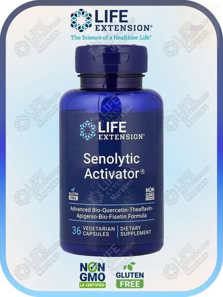 Life Extension сенолитический активатор(Senolytic Activator), 36 вегетарианских капсул